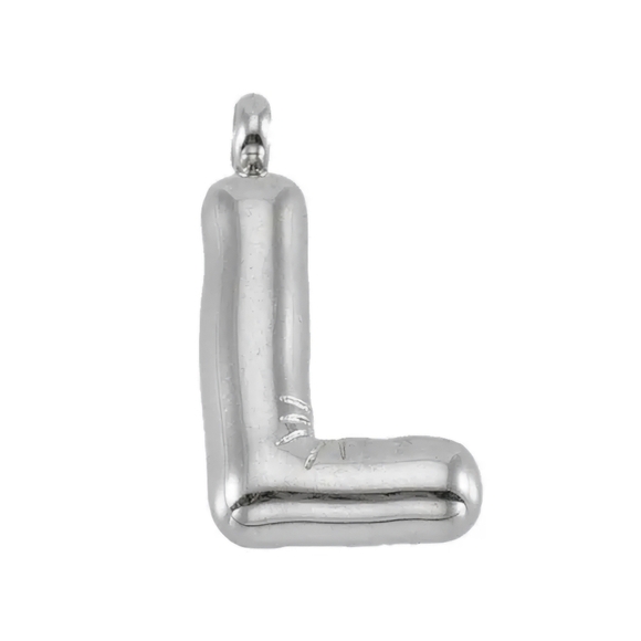 50% off 3 or more Initial 'L' Pendant Stainless Steel - Picture 1 of 11